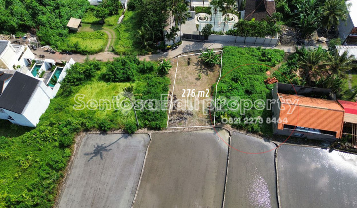 Tanah Murah di Ubud 276M2 - Lingkungan Villa View Sawah Tanah Murah di Ubud 276M2 - Lingkungan Villa View Sawah