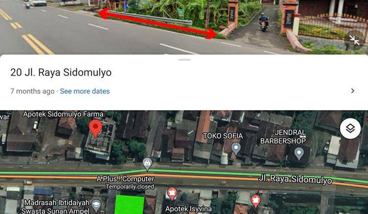 Dijual Tanah Jl. Raya Sidomulyo, Mojosari, Mojokerto