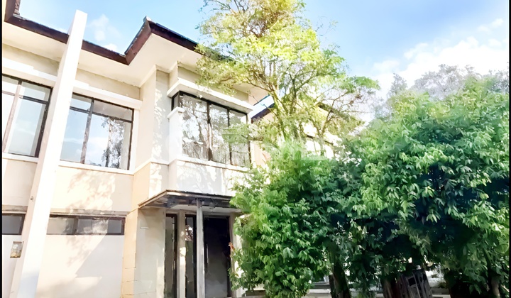 Rumah Bsd Eminent Illustria 7x18 depan Taman