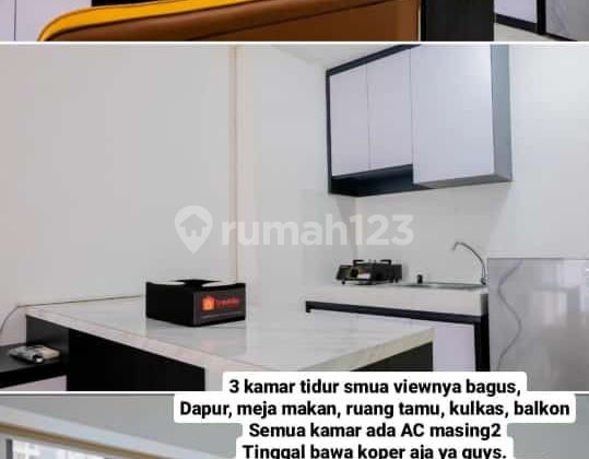 Disewakan Serpong MTown Residence full furnished 3KT view pool 2