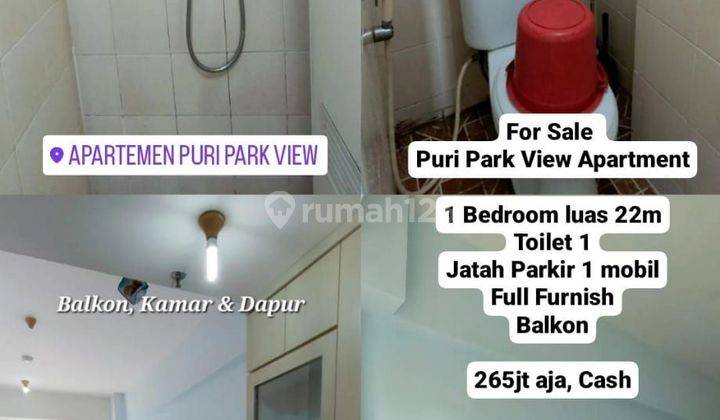 Dijual Apartemen Puri Park View full furnished lokasj strategis dekat ke Puri Mall, Lippo Puri dan Kebon jeruk 1