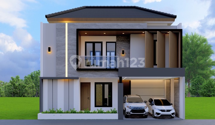Luxury 2-Story House Modern Tropical Design in Maguwoharjo Near HERMINA Hospital 1