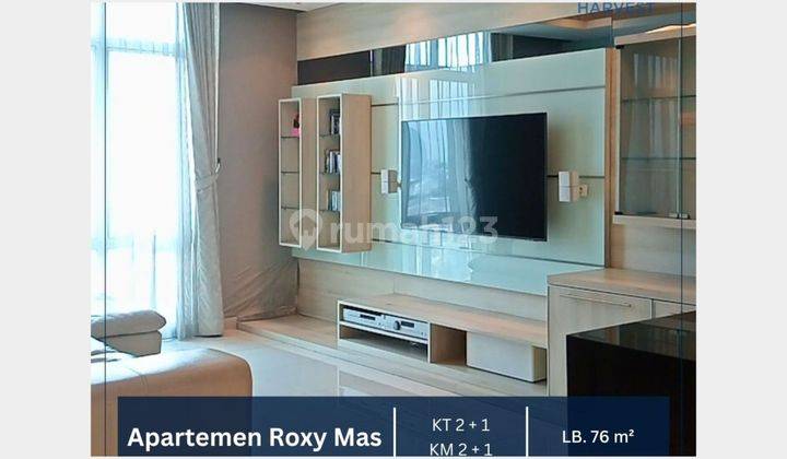 DIJUAL MURAH !!  APARTEMEN ROXY MAS Jakarta Pusat - 2 BR LANTAI SEDANG 1
