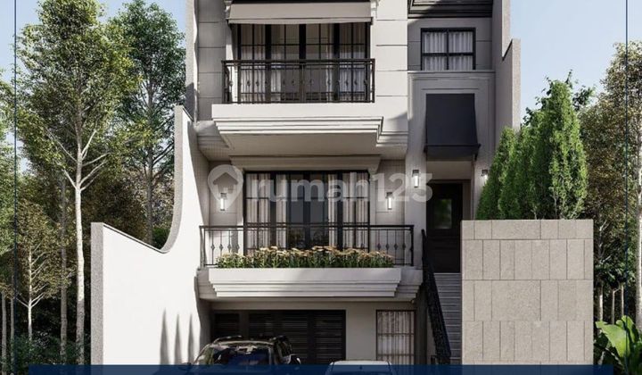 Rumah Town House 200 Meter Lebih, 4 Kamar Dengan Swimming Pool Di Bangka Jakarta Selatan