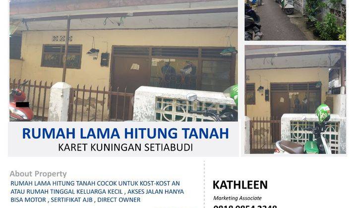 Dijual Bu Rumah Tua Hitung Tanah Di Karet Jakarta Selatan 1