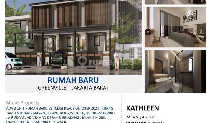 Dijual Rumah Bangus Baru Dibangun 2 Lantai Di Green Ville  1