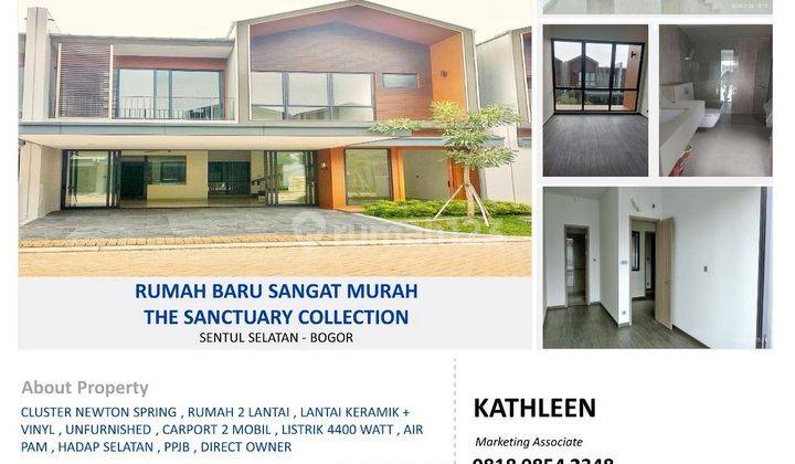 DIJUAL RUMAH DIBAWAH HARGA PASARAN THE SANCTUARY COLLECTION  1