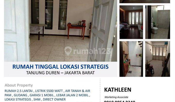 Dijual Harga Miring Rumah Hoek Dan Luas Di Tanjung Duren 1