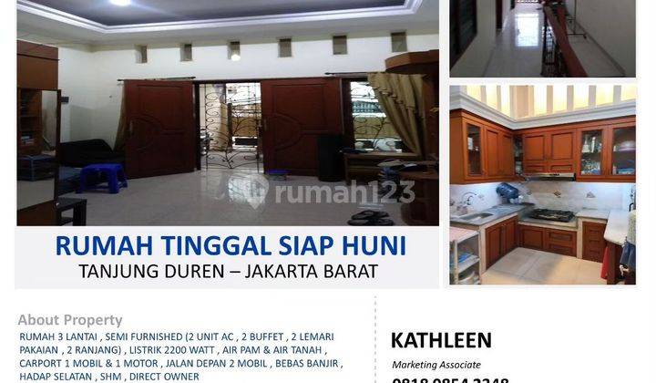 DIJUAL RUMAH BONUS FURNITURE DI TANJUNG DUREN 1