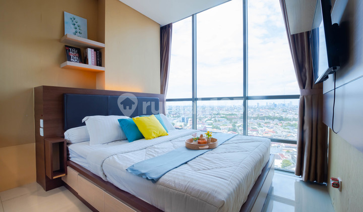 Sewa Apartemen Modern GP Plaza Tipe 2BR Full Furnished - Dekat Senayan, Dipo Tower, Binus, Stasiun Palmerah, RS Pelni - Palmerah, Jakarta Barat 2