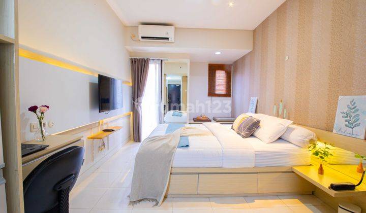 Sewa Apartemen Harian Dan Bulanan Studio Tamansari Sudirman Full Furnished Dekat Mrt Benhil, Mayapada Tower 2, Wtc, Mrccc Siloam 1