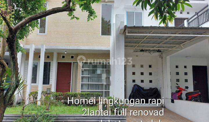 Rumah 2 lantai homey sudah renovad dekat spot Club The Addres 2