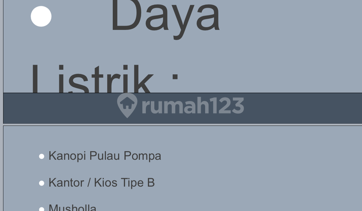 Gas Station Business Space with Land Certificate 5625 m2 location cikopo cikampek