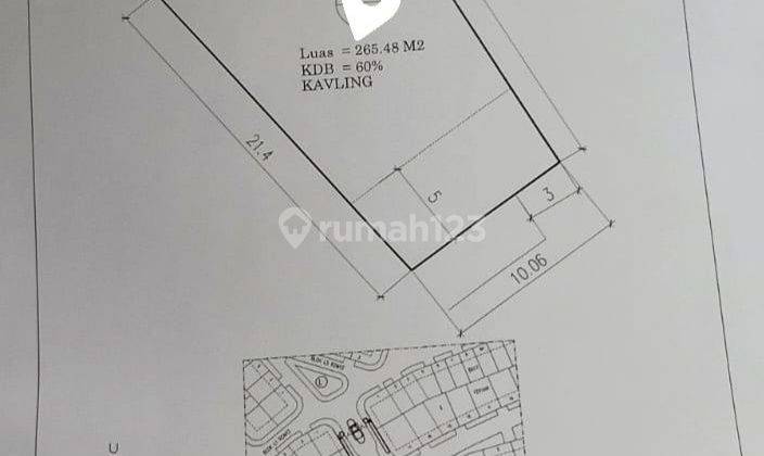 Tanah 265 m² Lokasi Bulovard Siap Bangun Fasilitas Lengkap 1