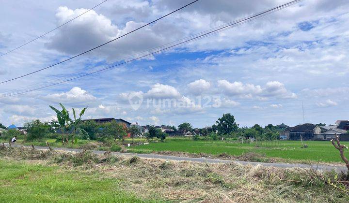 Tanah dekat Perumahan Nogotirto dijual cepat SHM P tepi aspal 1