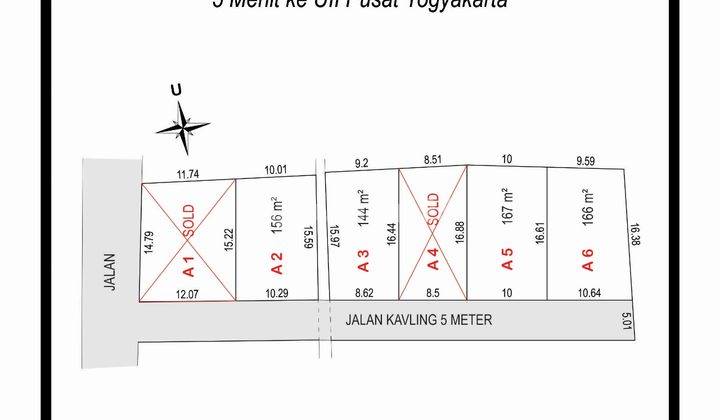 Tanah Dijual Jogja Dekat Kampus Uii Kaliurang, Akses Mobil Lancar 1