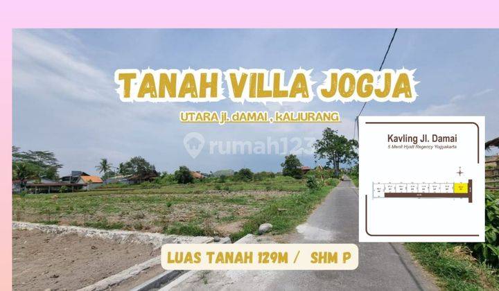 Tanah Murah Jogja Siap Bangun Dekat Ugm di Jl Damai Kaliurang 1