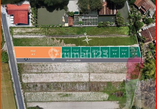 Hook Tepi Aspal Jl Godean KM 9Ah Sidokarto Siap Bangun Rumah
