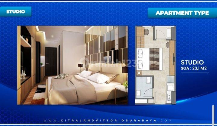 Apartemen Baru Citraland Vittorio Sby Furnished 1