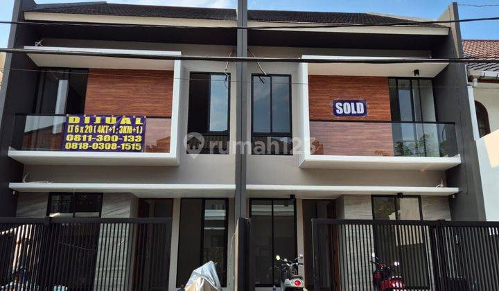 Rumah Baru 2 Lantai Hadap Selatan Kertajaya Indah Surabaya 1