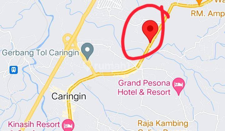Tanah Pinggir Ciherang Jalan Raya Bogor Sukabumi KM 15 Dekat Tol Cigombong 6