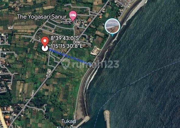 Tanah murah dekat pantai Sanur 675m2 idr 6,750jt/m2 1