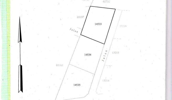 Cheap land 330m2 in the Kampial villa area IDR 4.5 million/m2 1