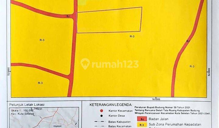 Lease Hold Land 14,7are Ocean View Ungasan Idr 17 Mill/Are/Years 2