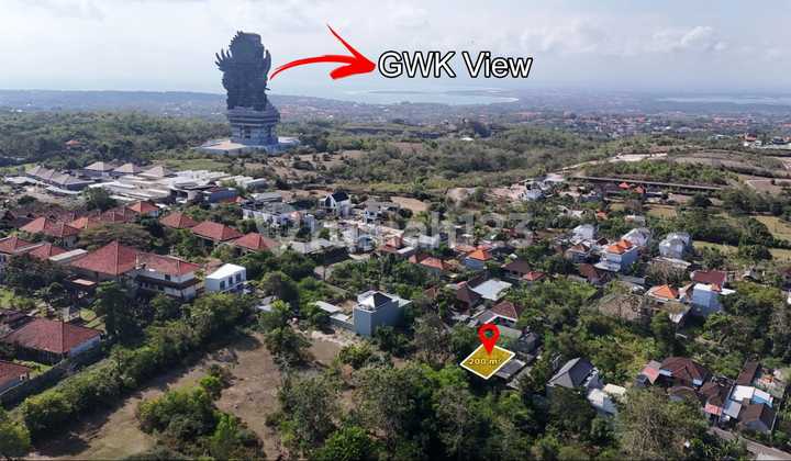 Tanah Murah Belakang Patung Gwk 200m2 Idr 4,5jt/m2