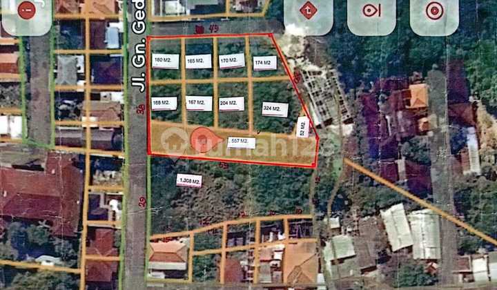 Tanah Premium 2100 M2 Jalan Utama Taman Mumbul Nusa2 Idr 5,5Jt/M2