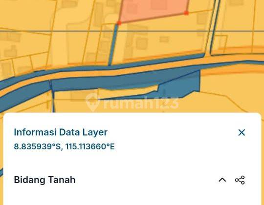 Tanah Murah 210m2 Padang Galak Sanur Idr 7jt/m2 2