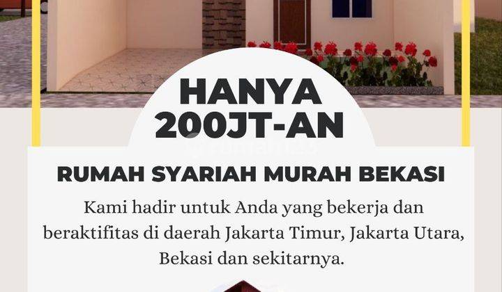 Rumah Syariah di Tambun Utara Cuma 200Jtan, Bisa KPR Tanpa BI Checking 2