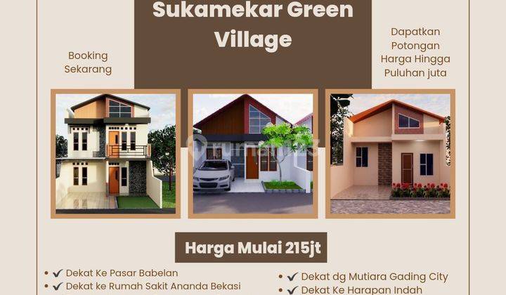 Rumah Syariah di Tambun Utara Cuma 200Jtan, Bisa KPR Tanpa BI Checking 2