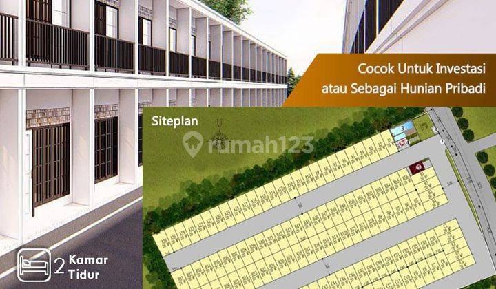 Hunian 2 Lantai Harga 300 Jutaan Dalam Cluster Di Kramatjati - Jakarta Timur Dekat Gerbang Tol Taman Mini 2