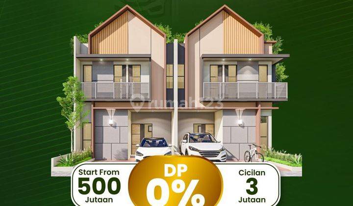 Rumah 2 Lantai di Cinangka Harga 500Jtan, Free SHM 1