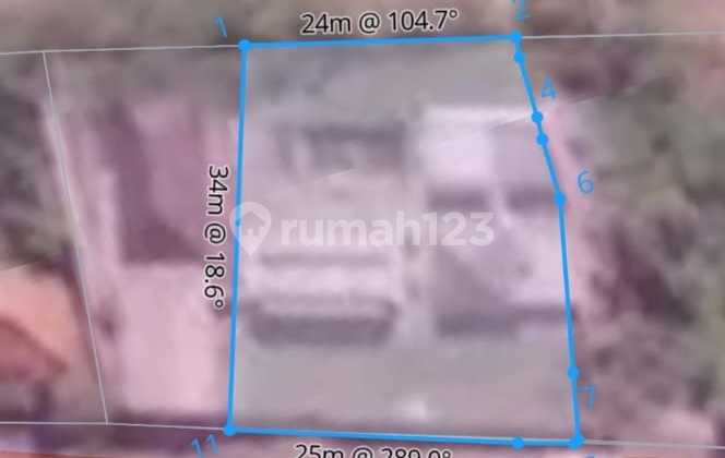 Tanah View Laut Permanen Di Jimbaran Dekat Pantai