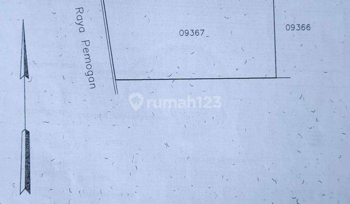 Tanah bonus bangunan toko di jalan utama pamogan, akses jln 8 meter 7