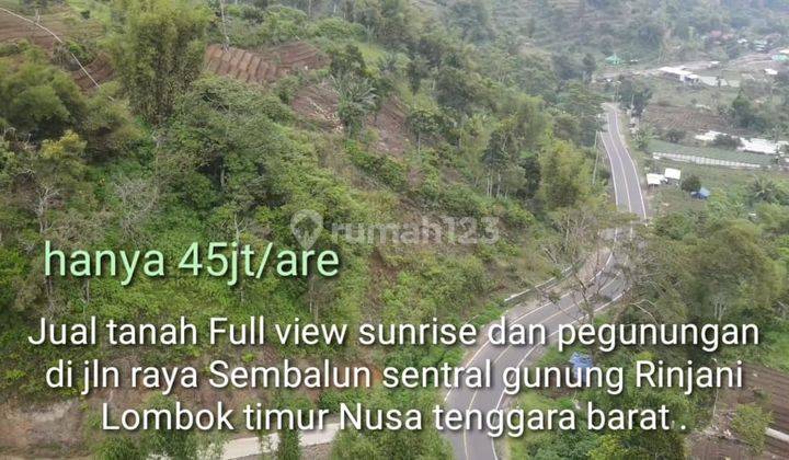 Tanah Super View 360 derajat di sentral gunung Rinjani Lombok 1