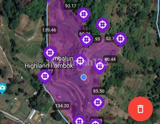 Tanah Super View 360 derajat di sentral gunung Rinjani Lombok 7