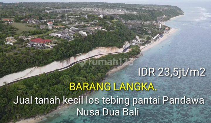 Tanah los tebing pantai pandawa Nusa dua, kawasan villa mewah 2