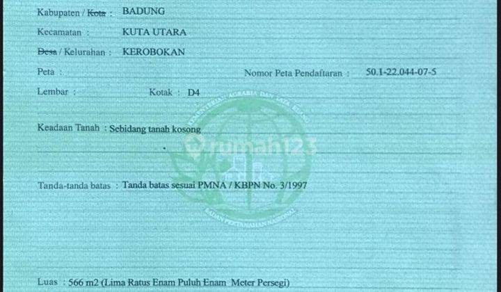 tanah kecil kawasan Villa di Umalas Kerobokan, akses jalan 5 meter 6