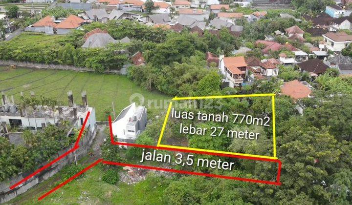 Tanah di umalas, kerobokan, boleh beli 330m2 kawasan villa mewah 3