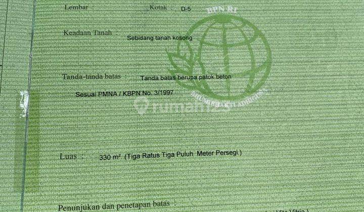 Tanah di umalas, kerobokan, boleh beli 330m2 kawasan villa mewah 5