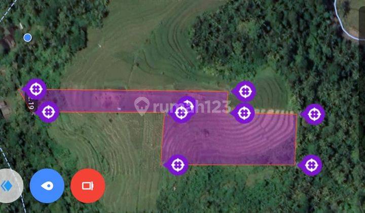 Tanah komersial full view laut dan terasering sawah di medewi surfing 3
