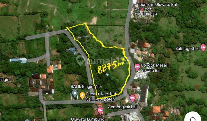 Tanah kawasan villa mewah di uluwatu, dapat akses 3 jalan 6
