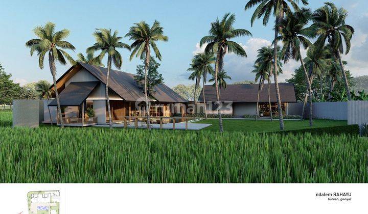 Tanah view hamparan sawah di blahbatuh Ubud,  free layout villa 10