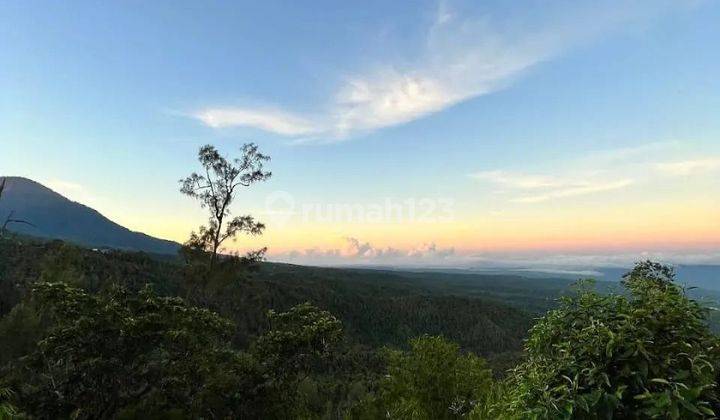 Tanah view gunung dan danau di buleleng, kontur tanah tinggi 1