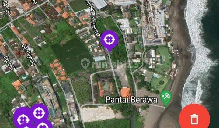 tanah di jalan utama pantai Berawa, Canggu 2