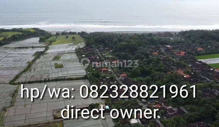 Tanah view hamparan sawah, 700 meter ke pantai kelating 2