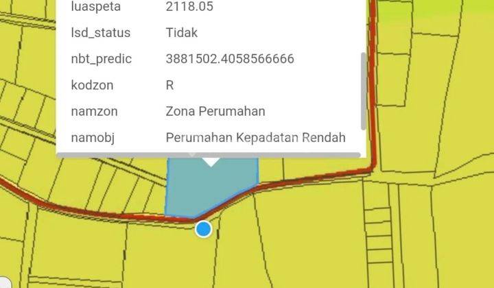 tanah kawasan villa di jalan pandawa, Akses jalan 4 meter aspal 2